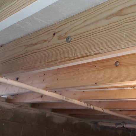 New crawlspace joists...